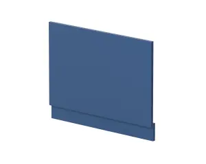 750mm Straight Reversible Bath End Panel & Plinth - Satin Blue