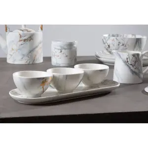 Maison by Premier Marble Luxe 4 Piece Tapas Set