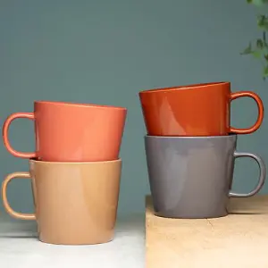 Siip Set of 4 Warm Stoneware Mugs