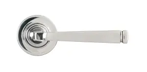 From The Anvil Polished Marine SS (316) Avon Round Lever on Rose Set (Plain) - Unsprung