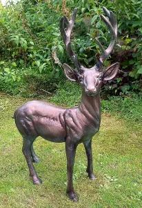 Standing Stag Buck Ornament cast from Aluminium