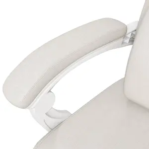 Vinsetto Home Office Chair Reclining Computer Chair w/ Lumbar Support White