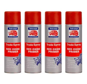 Tetrosyl Red Oxide Trade Adjustable Nozzle Primer 500ml x4