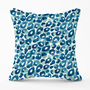 Watercolour Leopard Print Outdoor Cushion 45cm x 45cm