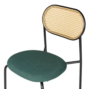 Set of 2 Dining Chairs ADAVER Metal Green