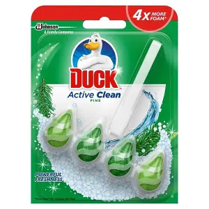 Duck Toilet Rim Block Active Clean Pine 38g x 6