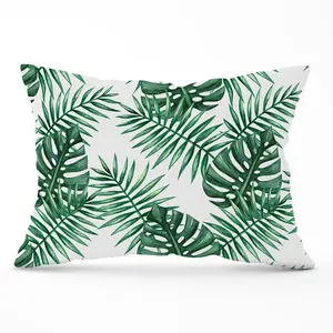 Watercolour Tropical Leaves Cushions 33cm x 48cm