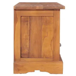 Berkfield TV Cabinet 100x30x40 cm Solid Teak Wood