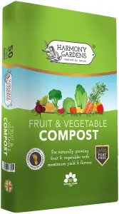 Harmony Gardens Fruit & Veg Compost 40L - Peat Free