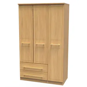 Norfolk Triple Wardrobe in Modern Oak (Ready Assembled)