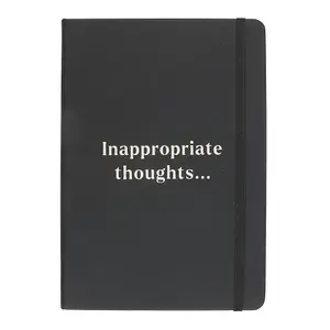 Something Different Inappropriate Thoughts A5 Notebook Black (One Size)