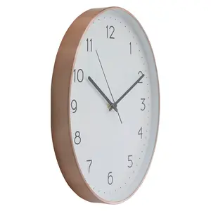 Interiors by Premier Elko Oval Wall Clock with Copper Finish