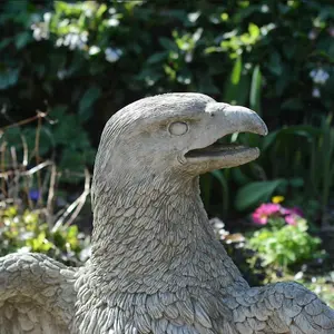 Stone Cast Giant Eagle Garden Statue