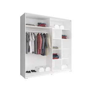 Mika 04 Sliding Door Corner Wardrobe Space-Saving & Stylish Storage Solution