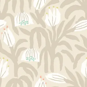 Hoopla Walls Chunky Flower Hazelwood Smooth Matt Wallpaper