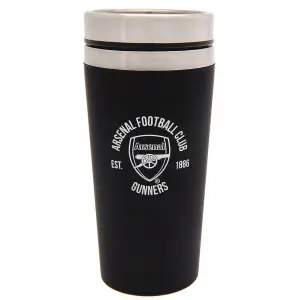 nal FC Executive Crest Travel Mug Black/Silver (One Size)