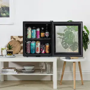 Kuhla KBC1B 46L Lockable Glass Door Wine and Drinks Cooler in Black