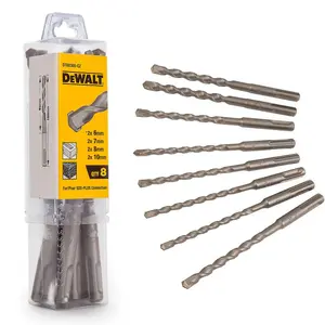 Dewalt 22 Piece SDS+ Flat Chisels Spade + Point + Carbide Drill Bit Set SDS PLUS