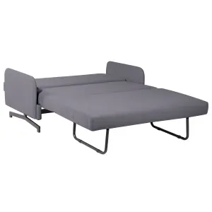 Beliani Retro Sofa Bed BELFAST Grey