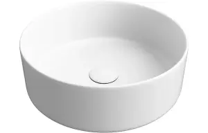 Aquarius V-Series 2 Round 0TH Vessel Wash Bowl 355mm Matt White