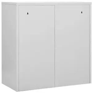 Berkfield Locker Cabinets 2 pcs Light Grey and Green 90x45x92.5 cm Steel