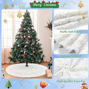 Faux Fur Tree Skirt