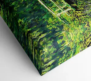 Water Lillies Trash Canvas Print Wall Art - Medium 20 x 32 Inches