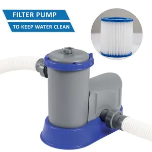 Bestway FlowClear Filter Pump 1500Gal Pump for Lay Z Spa, Swimming Pool & Hot Tub