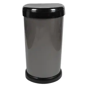 42 Litre Touch Top Waste Bin Gray