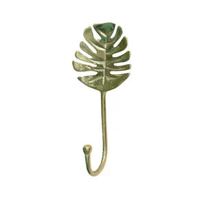 Melody Maison Gold Monstera Leaf Wall Hook