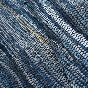 Chindi Handwoven Denim Recycled Rag Rug - 150 x 240cm