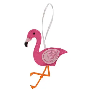 FELT KIT FLAMINGO - Felt Decoration Kit: Flamingo - Trimits