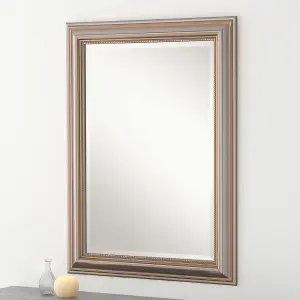 Classic Champagne Beaded Mirror 119x94cm