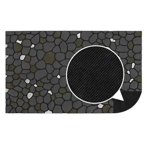 JVL Canyon Scraper Rubber Doormat 45x75cm