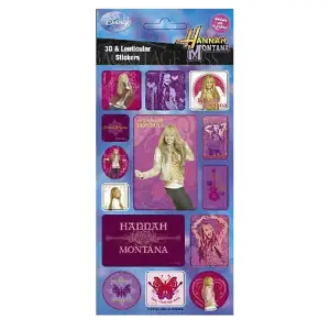 Hannah Montana 3D Stickers Multicoloured (One Size)