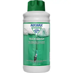 Nikwax Tech Wash 1 Litre,  Garment cleaner for all Your Waterproof Clothing