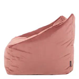 icon Natalia Velvet Armchair Bean Bag Dusk Pink Giant Bean Bag Chair