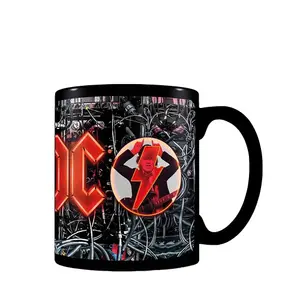 AC/DC Power Up Heat Changing Mug Black/Red (11.7cm x 10.2cm x 8.5cm)