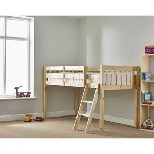 Bristol Mid Sleeper Heavy Duty Pine Loft Cabin Bed Small Single (2'6)