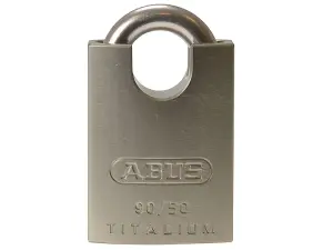 ABUS Mechanical 90RK/50mm TITALIUM™ Padlock Closed Shackle