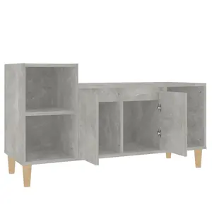 Berkfield TV Cabinet Concrete Grey 100x35x55 cm Engineered Wood