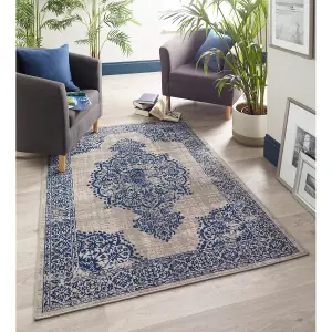 Origins Saville Grey / Blue Rug 120 X 170