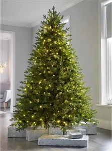 Lighted Artificial Fir Christmas Tree The Seasonal Aisle Size: 5ft H