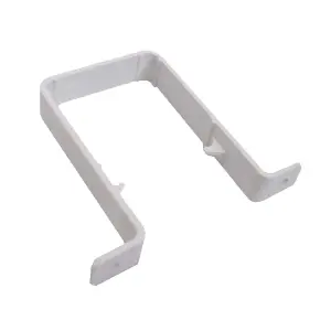 10 x White Square 65mm Downpipe Brackets, Freeflow Rain Water Systems