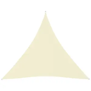 Berkfield Sunshade Sail Oxford Fabric Triangular 4.5x4.5x4.5 m Cream