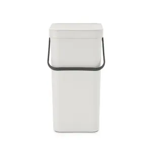 Brabantia Sort and Go 16 Litre Recycling Bin Light Grey