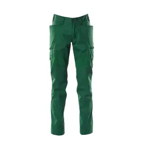 Mascot Accelerate Thigh Pocket Trousers with Stretch Zones - Green   (29.5) (Leg Length - Regular)