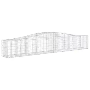 Berkfield Arched Gabion Baskets 25 pcs 400x50x60/80 cm Galvanised Iron