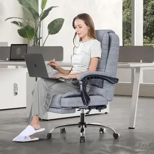 Executive Office Chair with Footrest,Computer Chair with Tilt Function for Home Office Working