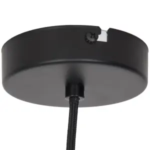 GoodHome Aulavik Black Pendant ceiling light, (Dia)220mm